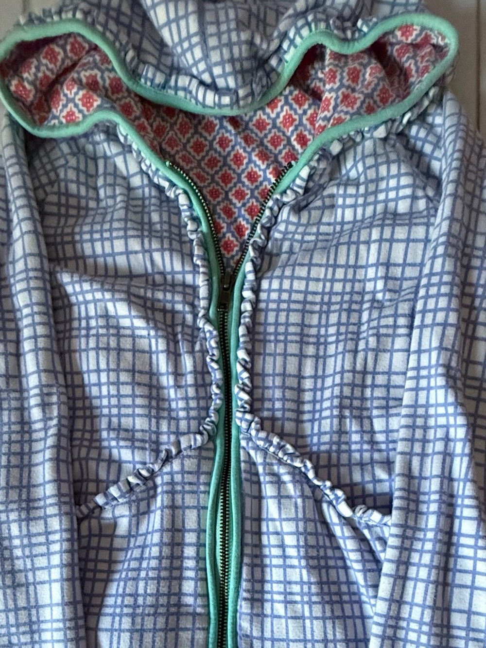 Matilda Jane 435 Adventure Begins Peplum Zip Up Sweatshirt size 14 - Picture 2 of 6